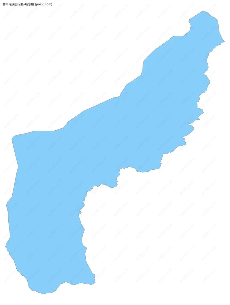 朝东镇边界地图