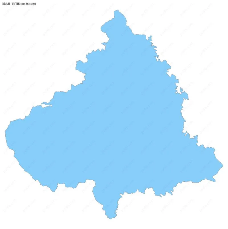 龙门镇边界地图