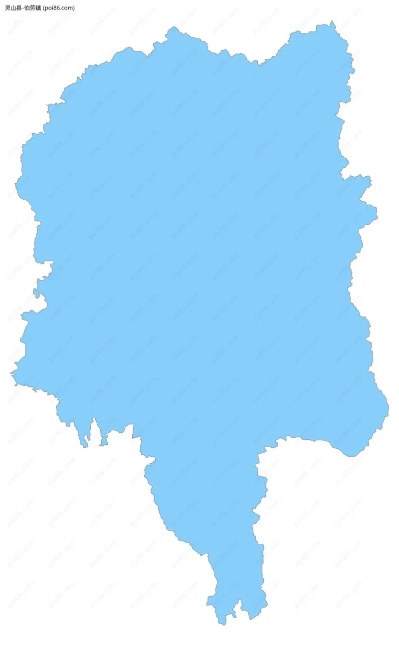 伯劳镇边界地图