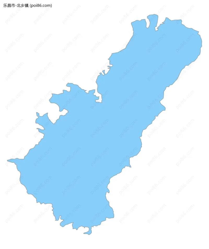 北乡镇边界地图