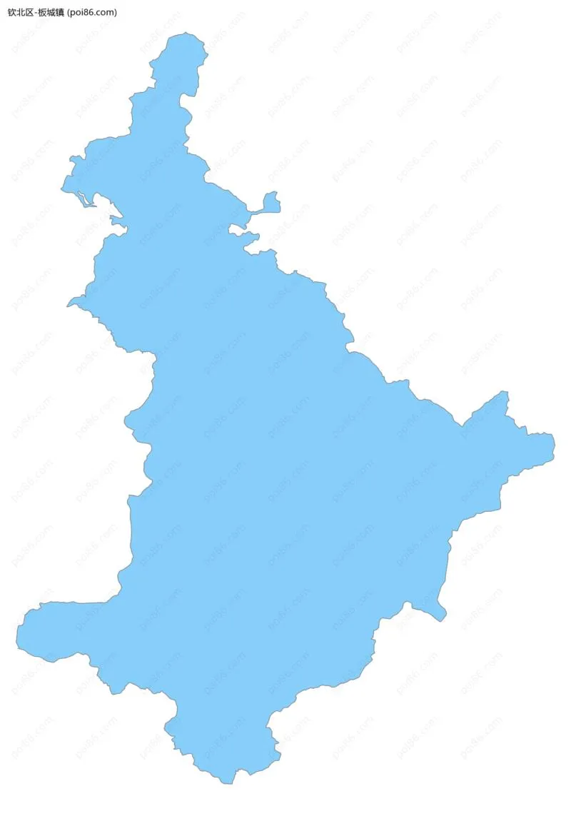 板城镇边界地图