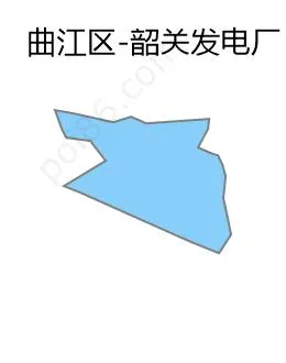 韶关发电厂边界地图