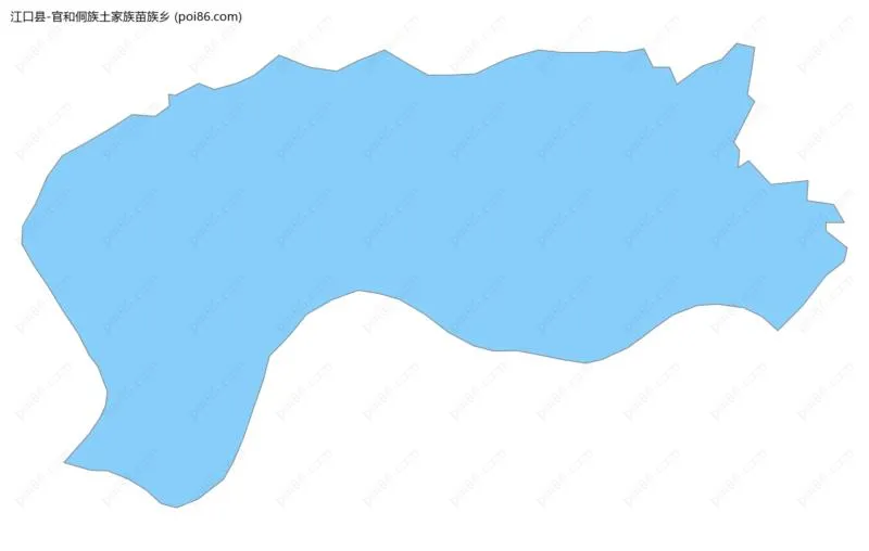 官和侗族土家族苗族乡边界地图