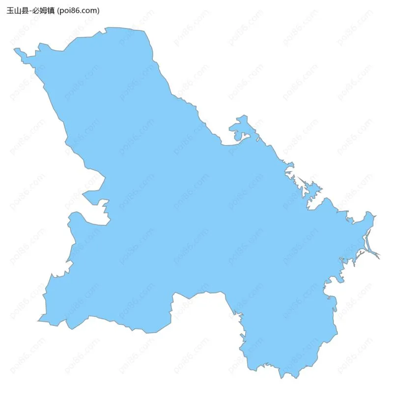 必姆镇边界地图