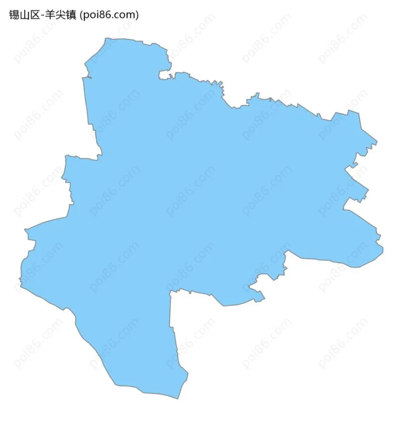 羊尖镇边界地图