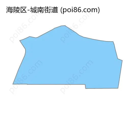 城南街道边界地图