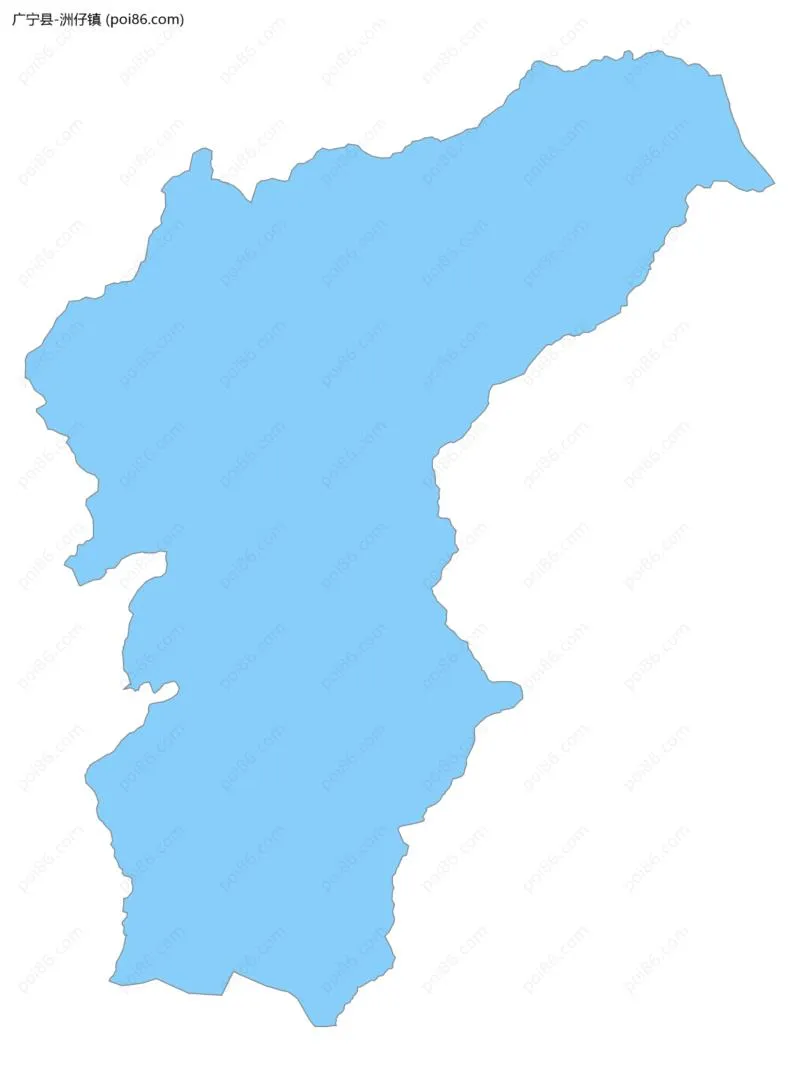 洲仔镇边界地图