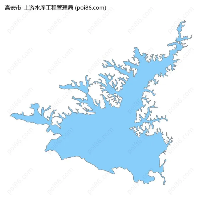 上游水库工程管理局边界地图