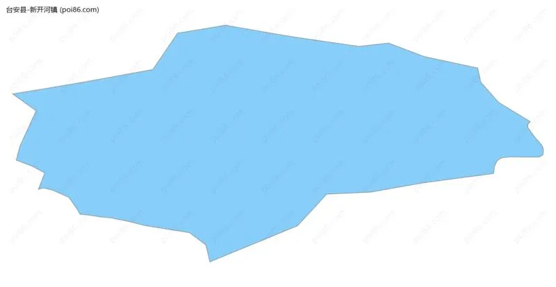 新开河镇边界地图