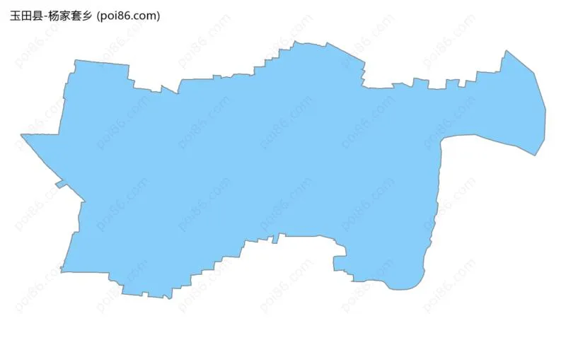 杨家套乡边界地图