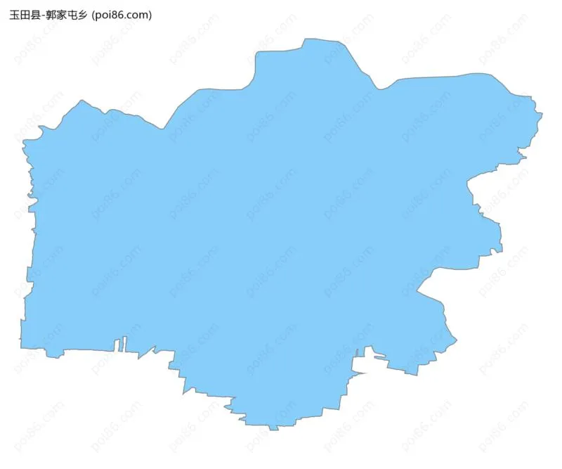 郭家屯乡边界地图