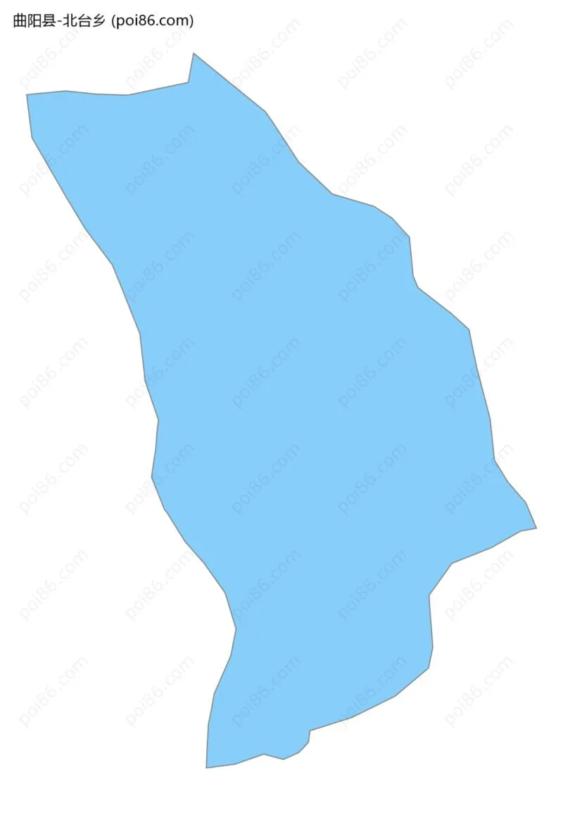 北台乡边界地图