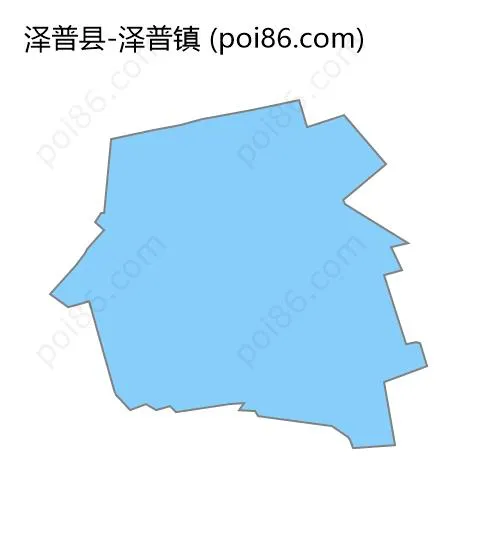 泽普镇边界地图