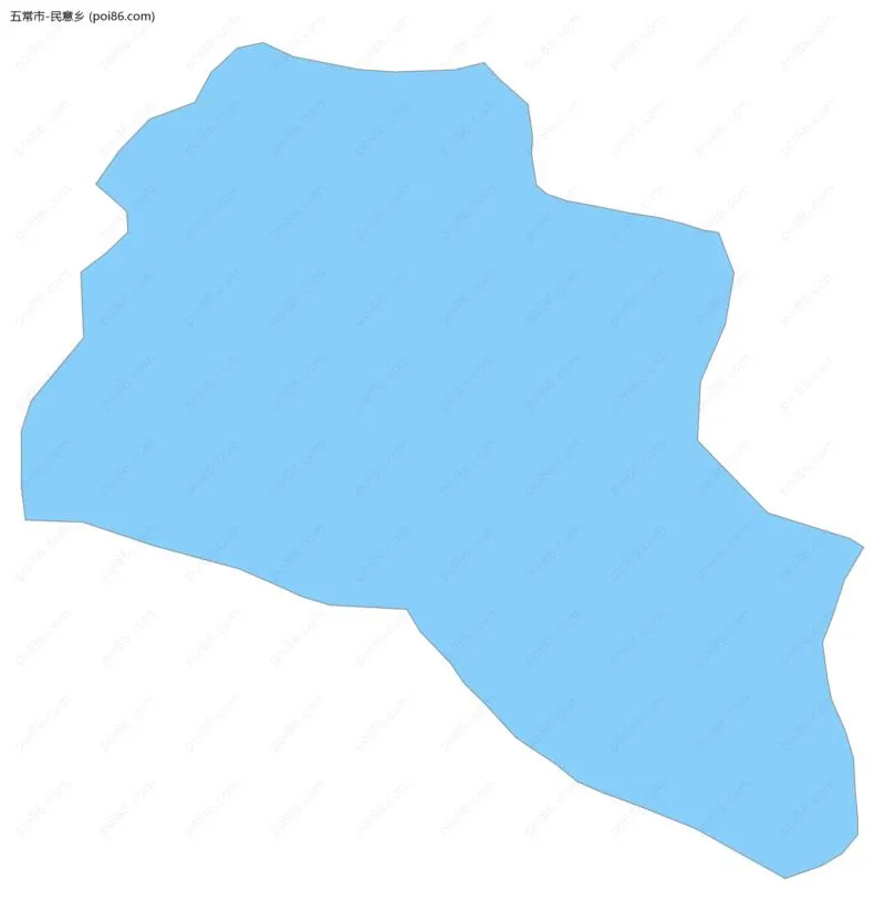 民意乡边界地图