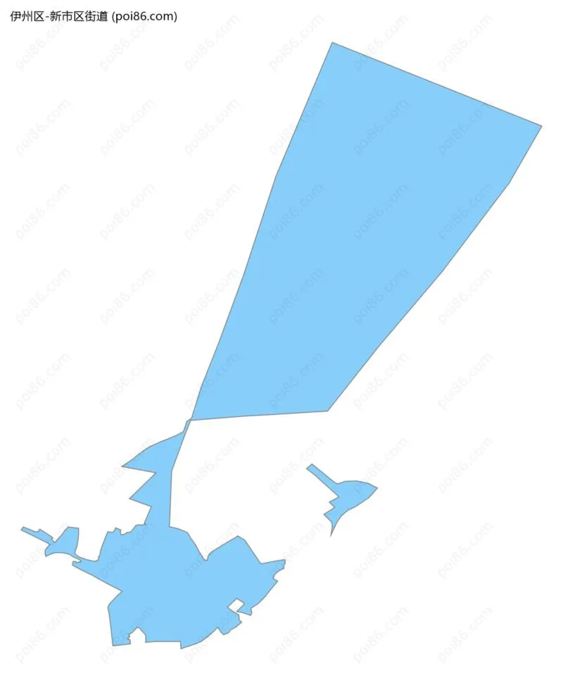新市区街道边界地图