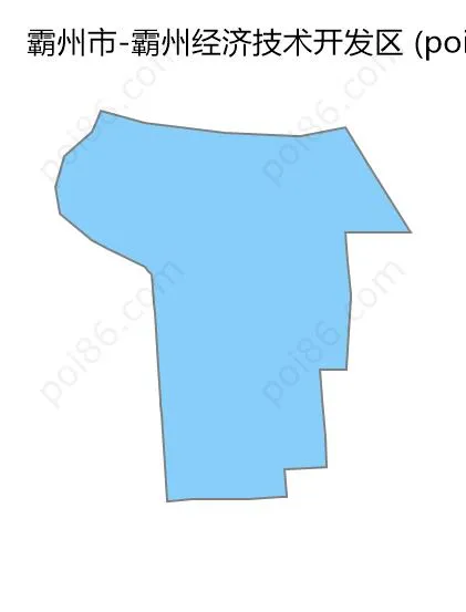 霸州经济技术开发区边界地图
