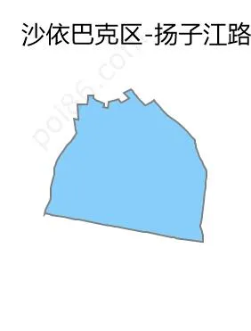 扬子江路街道边界地图