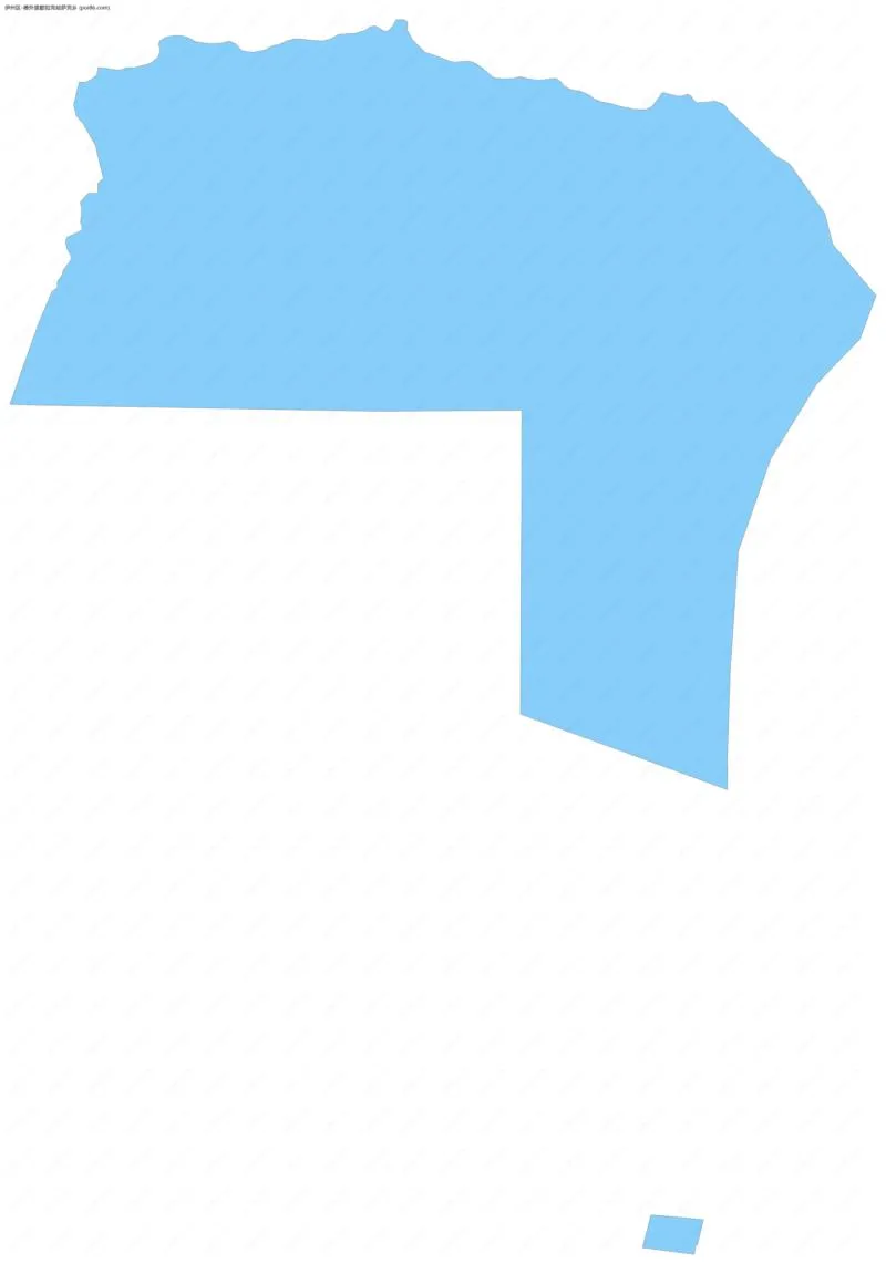 德外里都如克哈萨克乡边界地图