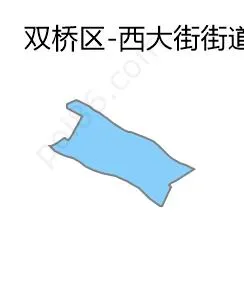 西大街街道边界地图