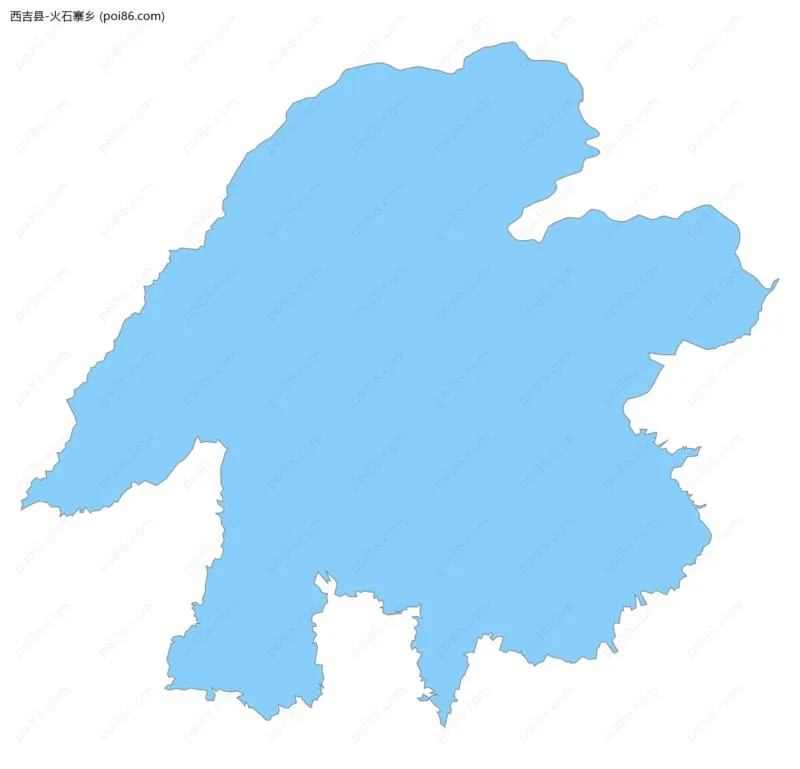 火石寨乡边界地图