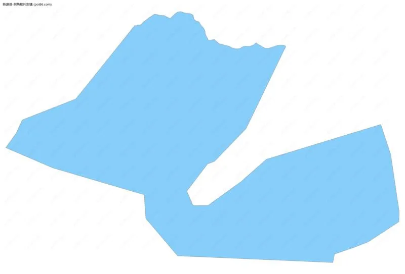 阿热勒托别镇边界地图