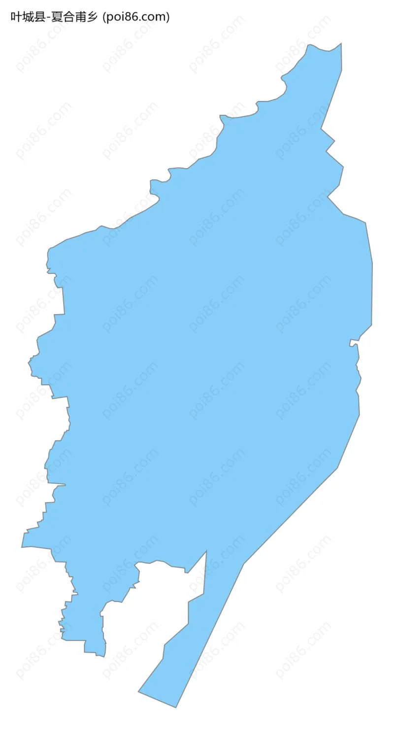 夏合甫乡边界地图
