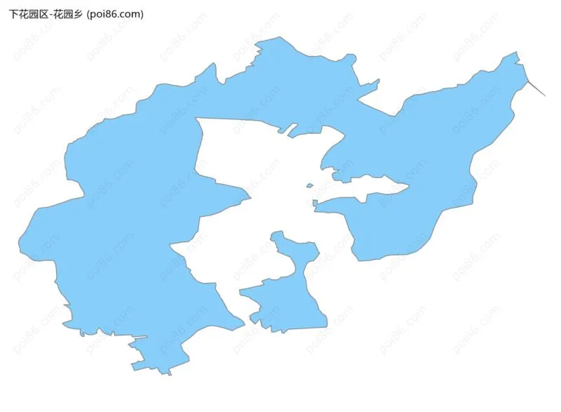 花园乡边界地图