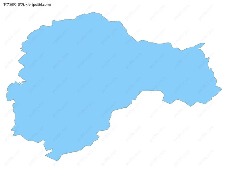 定方水乡边界地图