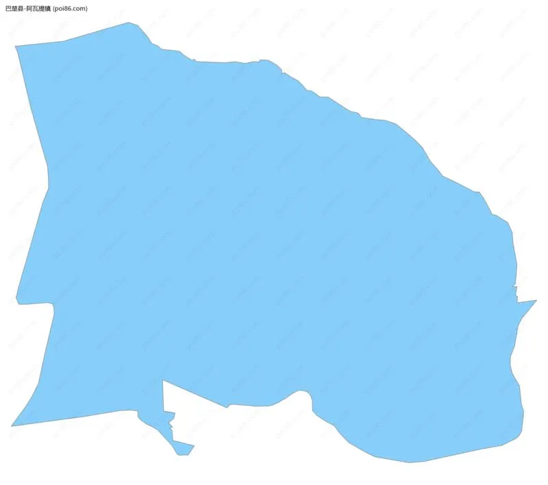 阿瓦提镇边界地图