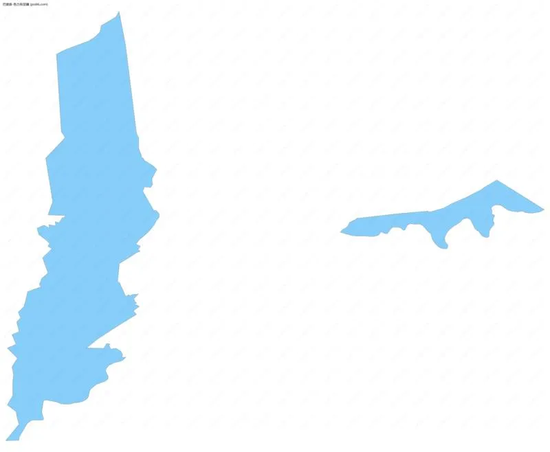 色力布亚镇边界地图