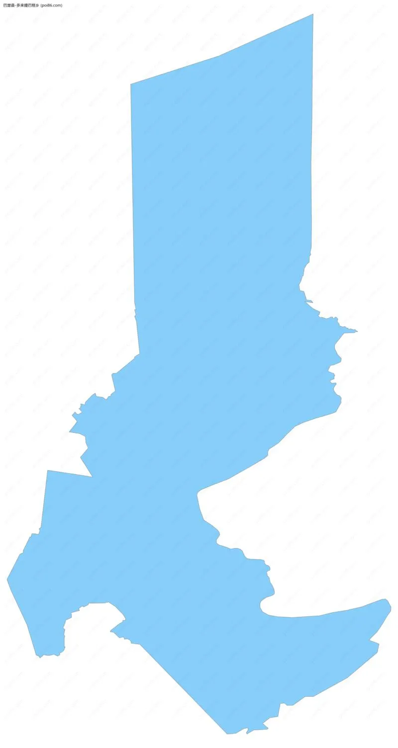 多来提巴格乡边界地图