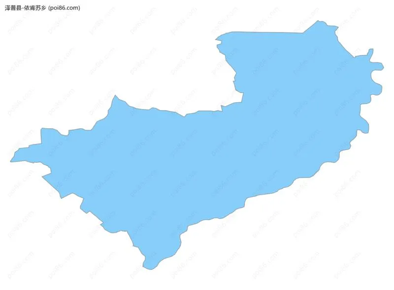 依肯苏乡边界地图