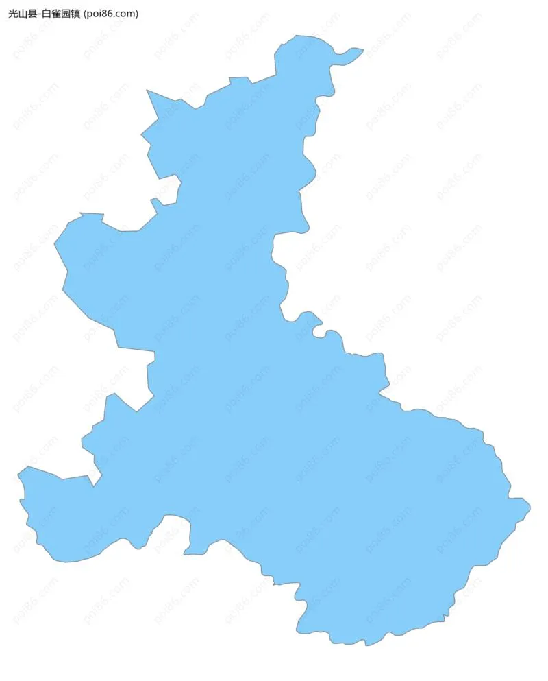 白雀园镇边界地图