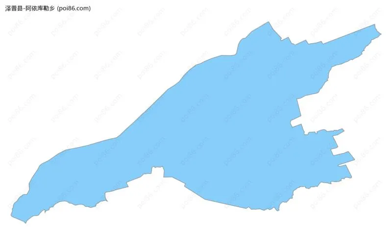 阿依库勒乡边界地图