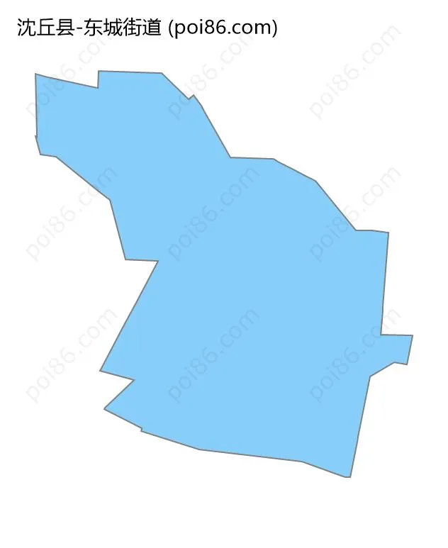 东城街道边界地图