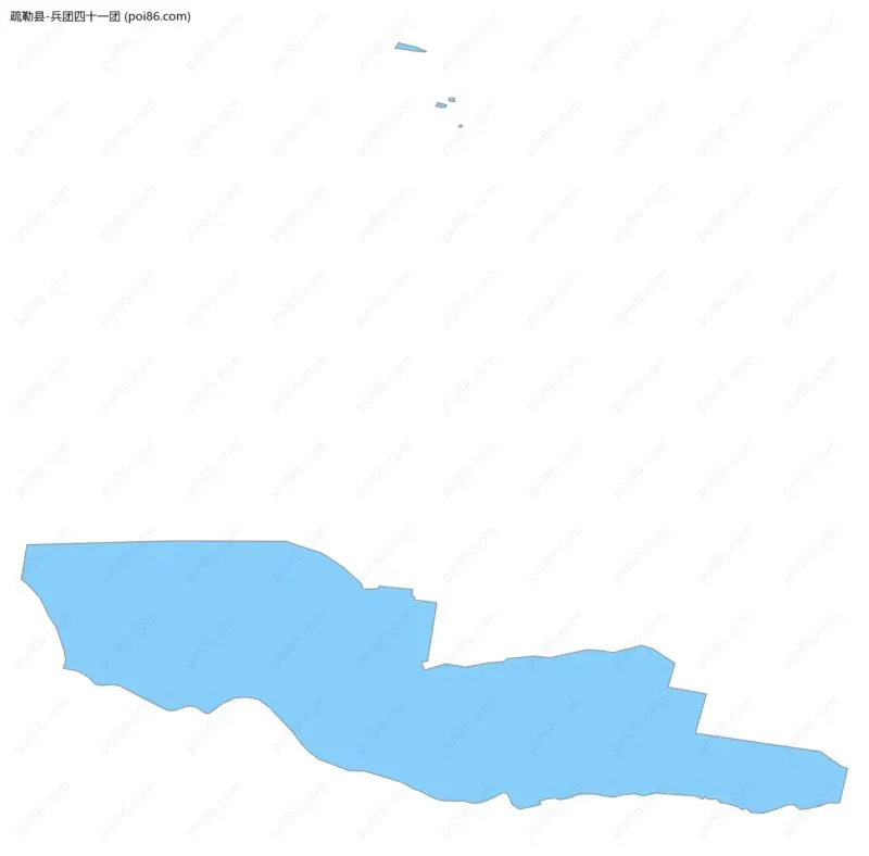 兵团四十一团边界地图