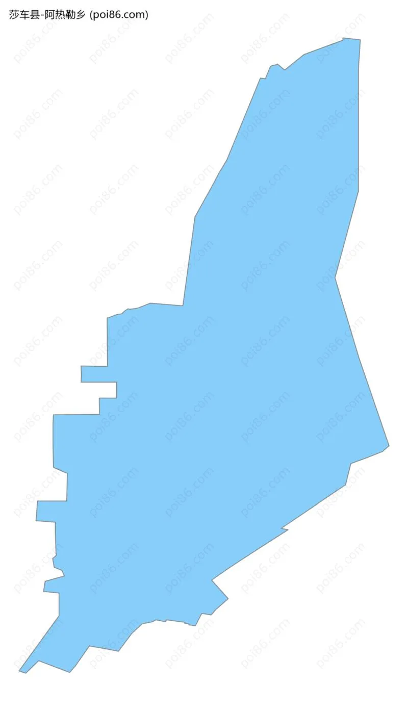 阿热勒乡边界地图