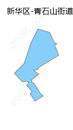 青石山街道边界地图