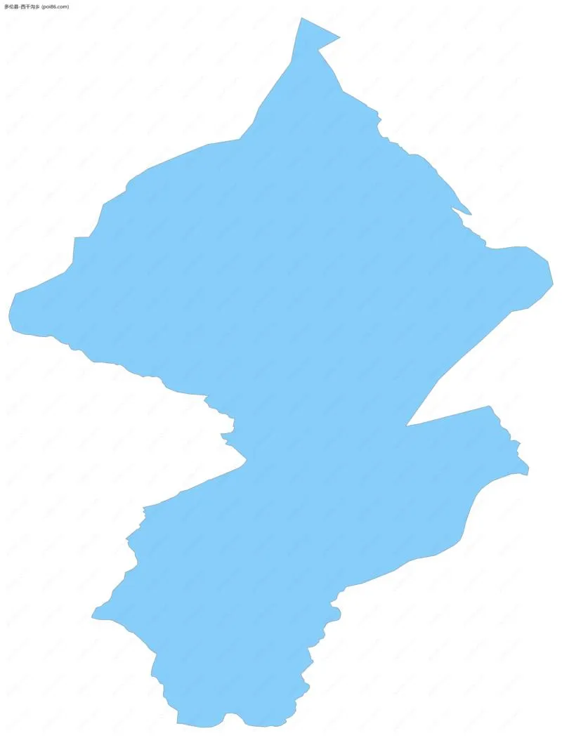 西干沟乡边界地图