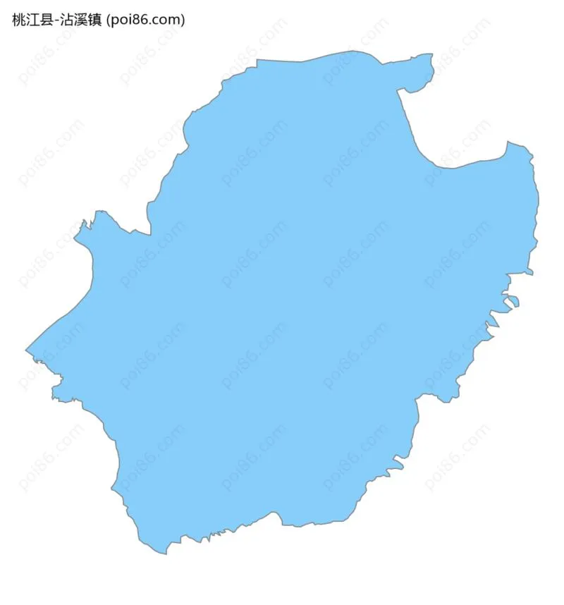 沾溪镇边界地图