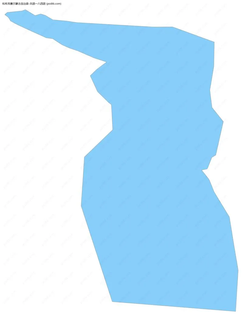 兵团一八四团边界地图