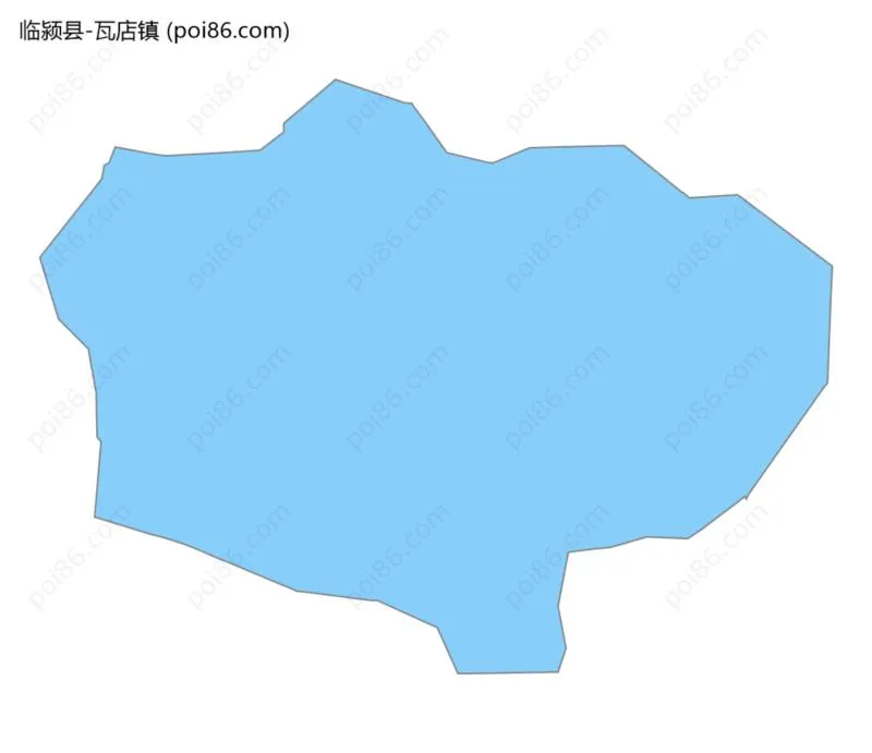 瓦店镇边界地图