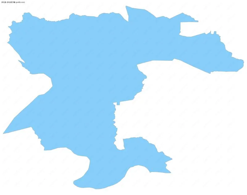 多伦诺尔镇边界地图