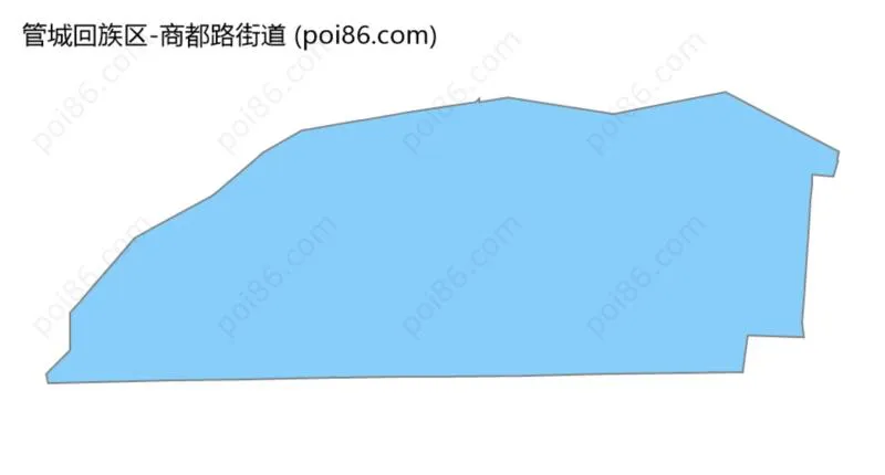 商都路街道边界地图