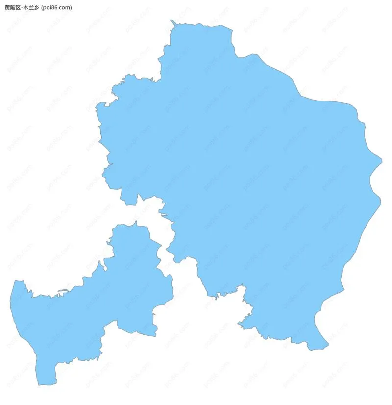 木兰乡边界地图