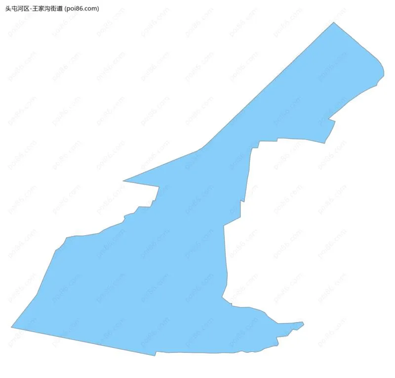 王家沟街道边界地图