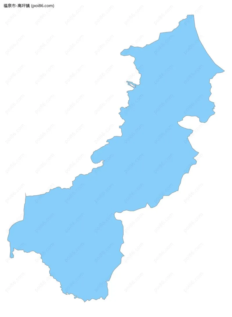 高坪镇边界地图