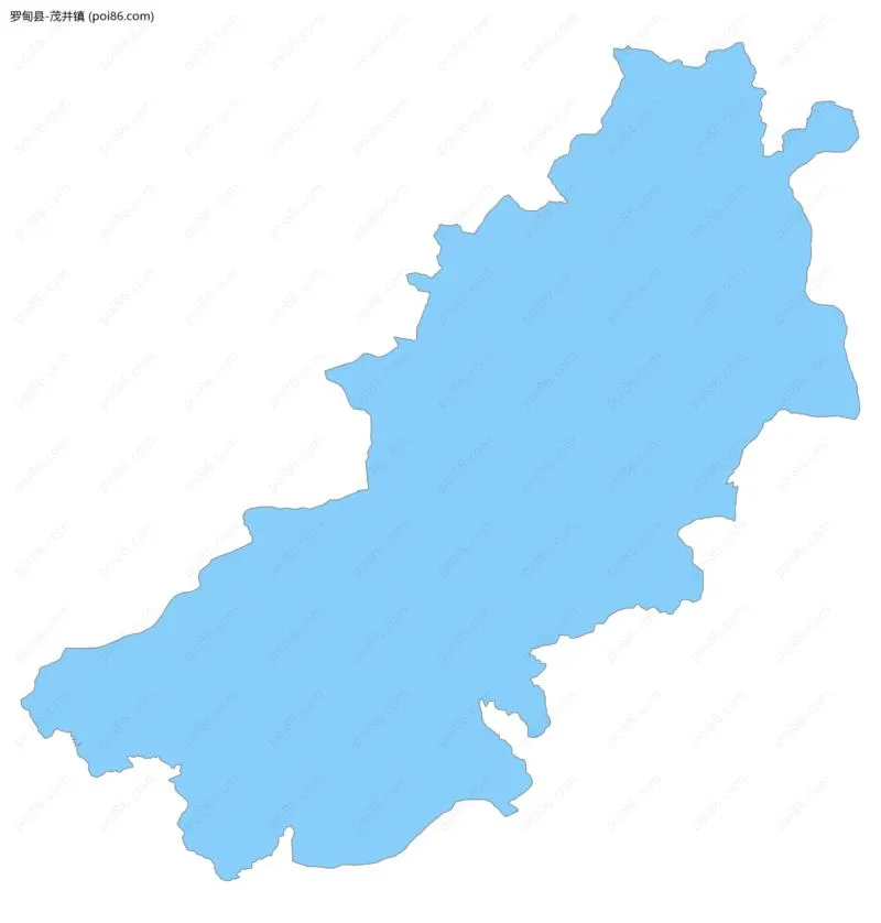 茂井镇边界地图