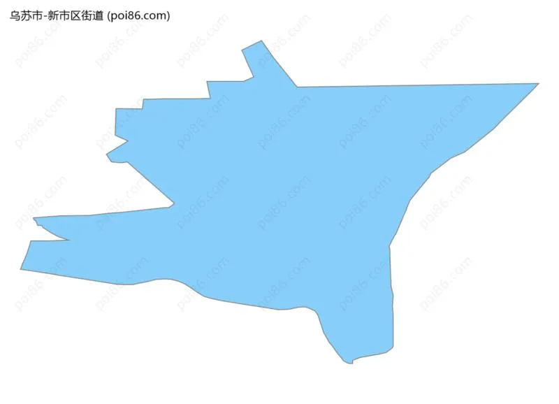 新市区街道边界地图