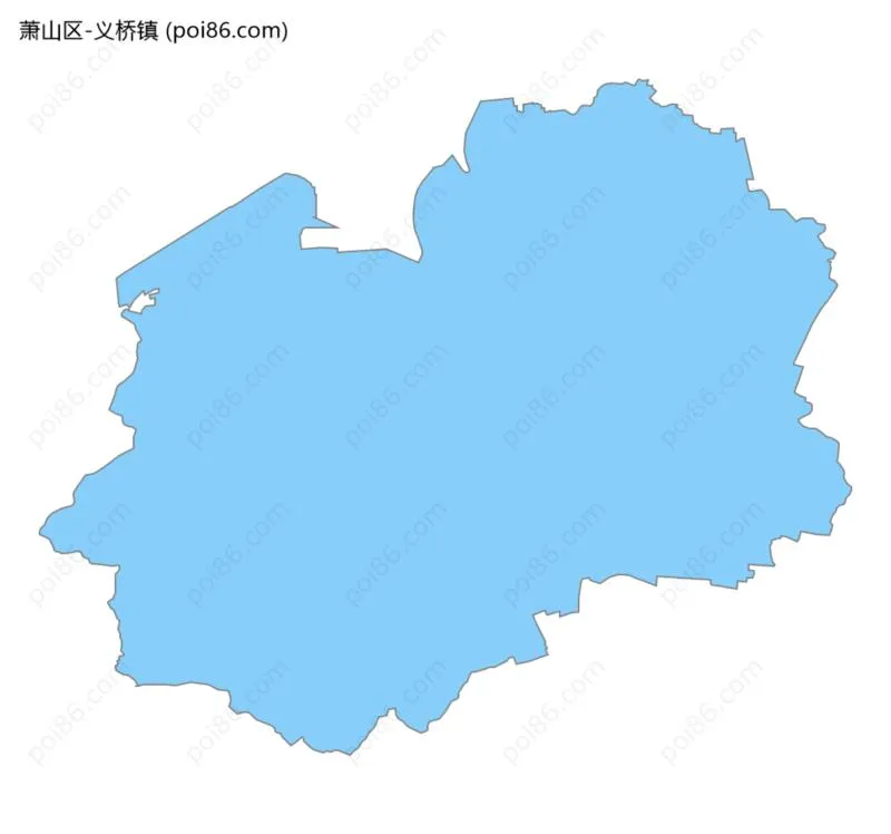 义桥镇边界地图